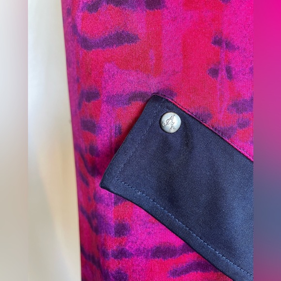 Armani Exchange Sleeveless Tunic Top Cover up Flip Pockets Detail - Size S pink - Picture 7 of 10